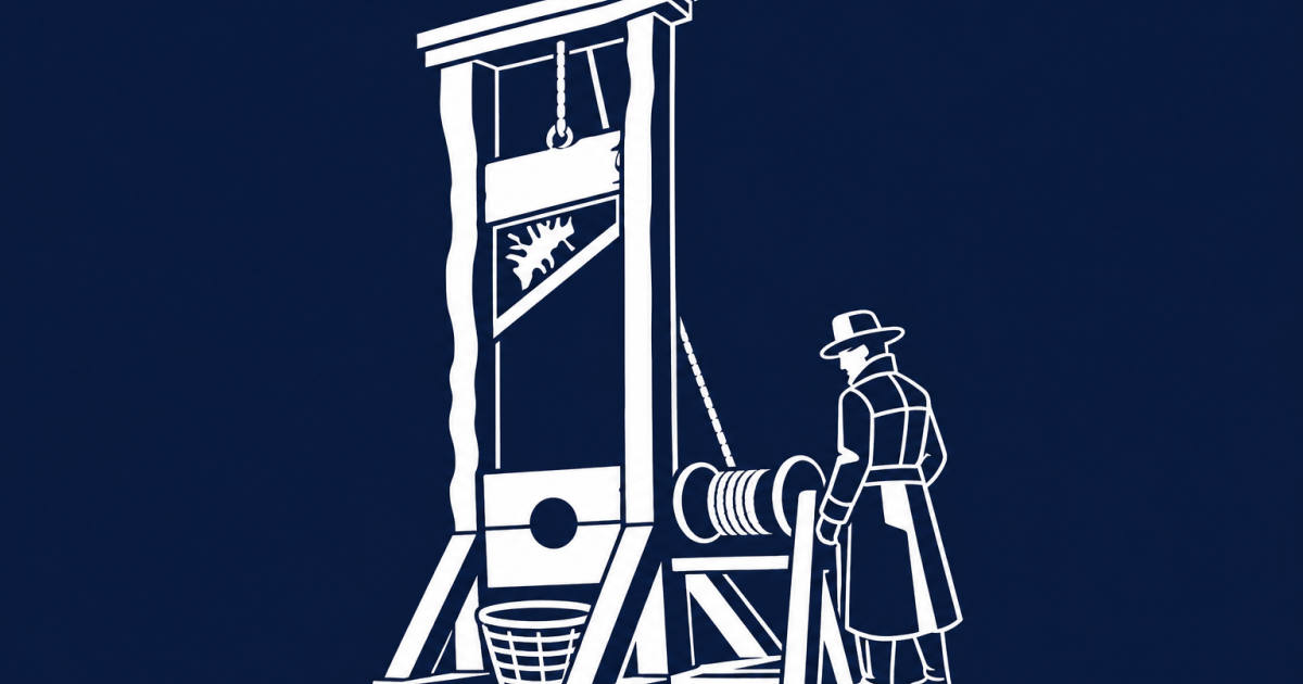 UK police review politician's repost of guillotine art on a T